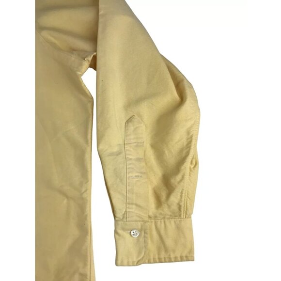 VTG 80s-90s era Polo by Ralph Lauren Mens Yellow Long Sleeve Shirt Size 17-34 - Picture 5 of 12